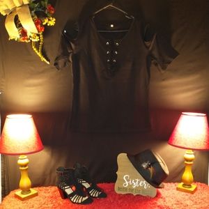 Women's black blouse